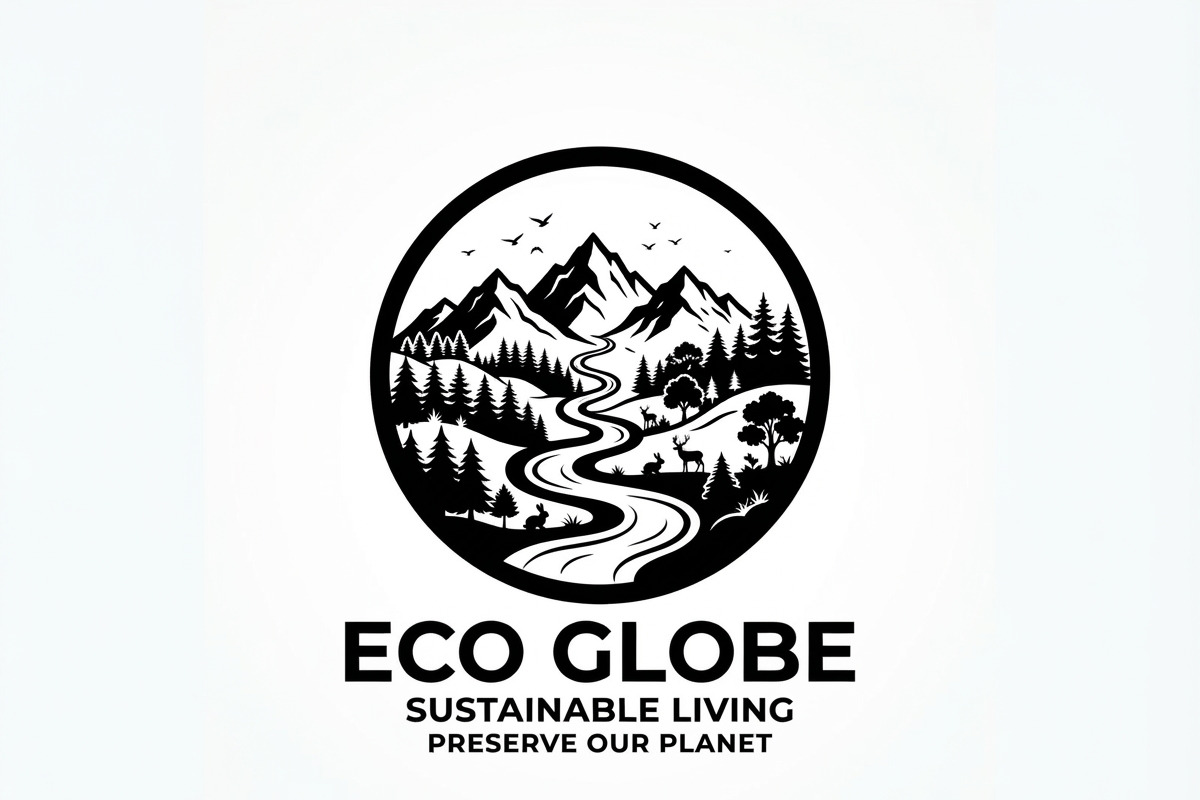 60 Eco Globe Landscape Silhouette, a Technology Illustration by Amazin_art (Photo 23 of 44)