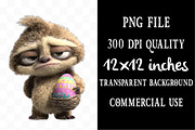 Whimsical Easter Grumpy Animal, an Illustration by Designking (Thumbnail 4 of 5)
