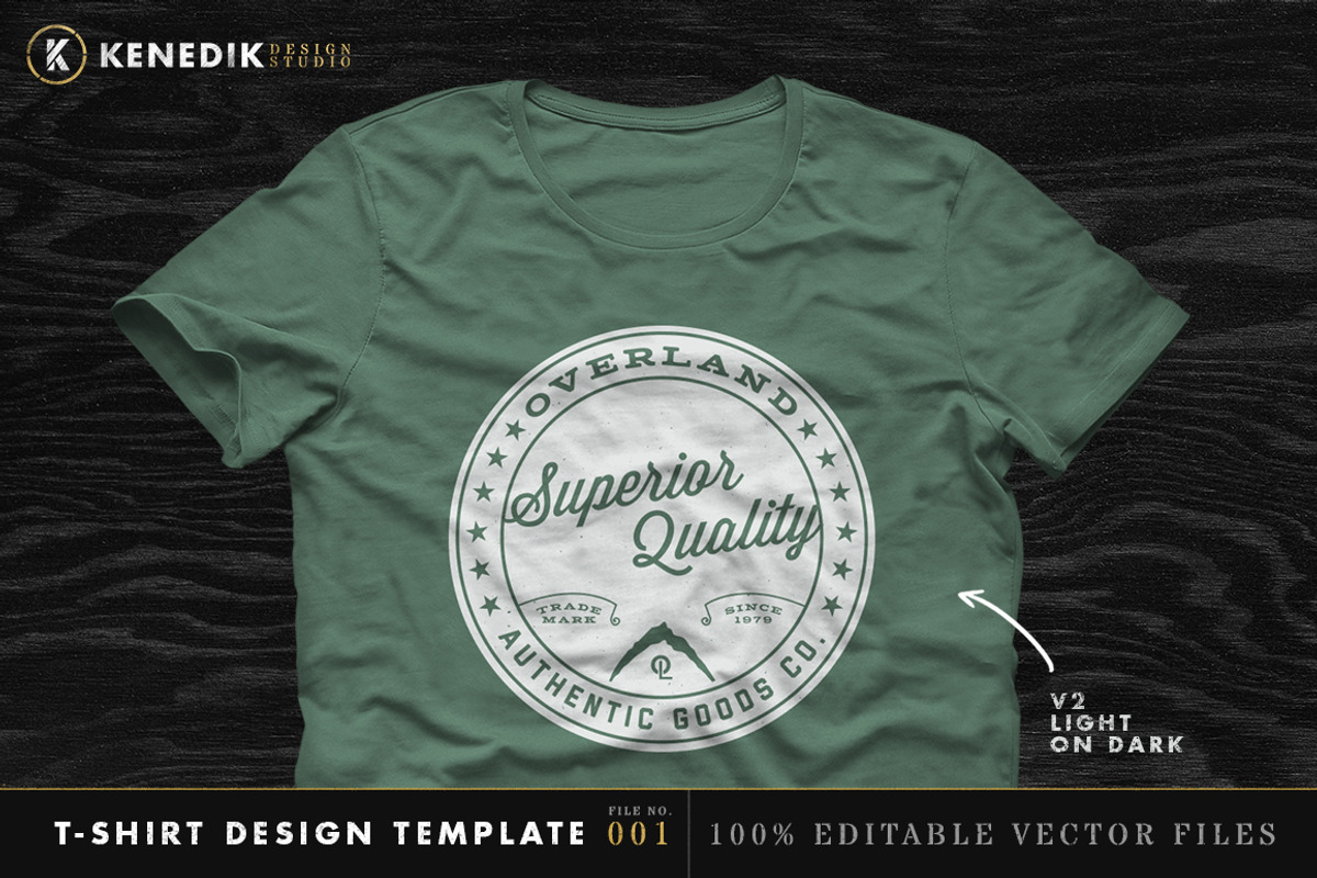 T-Shirt Design Template - 001, an Object Graphic by KENEDIK DESIGN STUDIO (Photo 4 of 7)