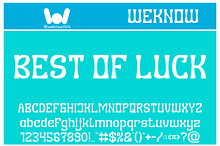 Best of Luck font