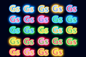 AI CS5 Graphic Styles Neon