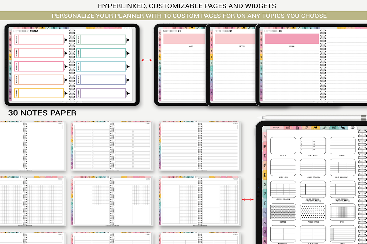 Rainbow Digital Planner 2025 – Color, a Templates & Theme by Plamarplanners (Photo 6 of 10)