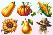 Watercolor Autumn Golden Harvest PNG, a Graphic by CitraGraphics (Thumbnail 3 of 4)