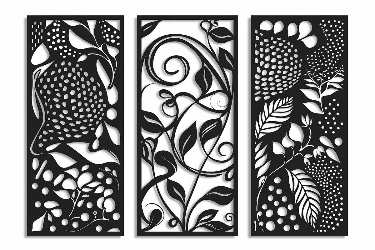 Decorative Wall Art Panel Vector Set, an Illustration by BIPLOB EXPERT (Photo 3 of 9)