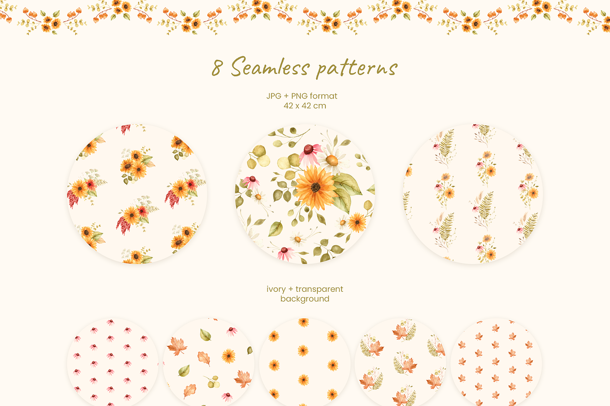 Golden Meadow. Watercolor Autumn Set, a Seasonal Illustration by Liliia Polos Illustration (Photo 8 of 12)