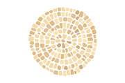 Antique stone circle mosaic pattern, a Texture Graphic by Elena Pimukova (Thumbnail 3 of 4)
