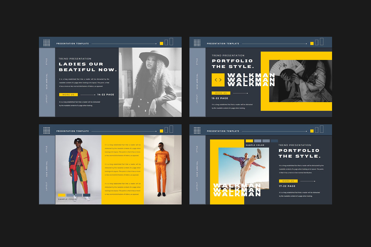 WALKMAN Google Slide Template, a Presentation Template by GridlineType (Photo 5 of 9)