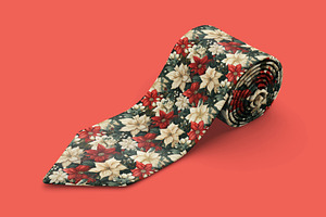 Rolled Tie Mockup