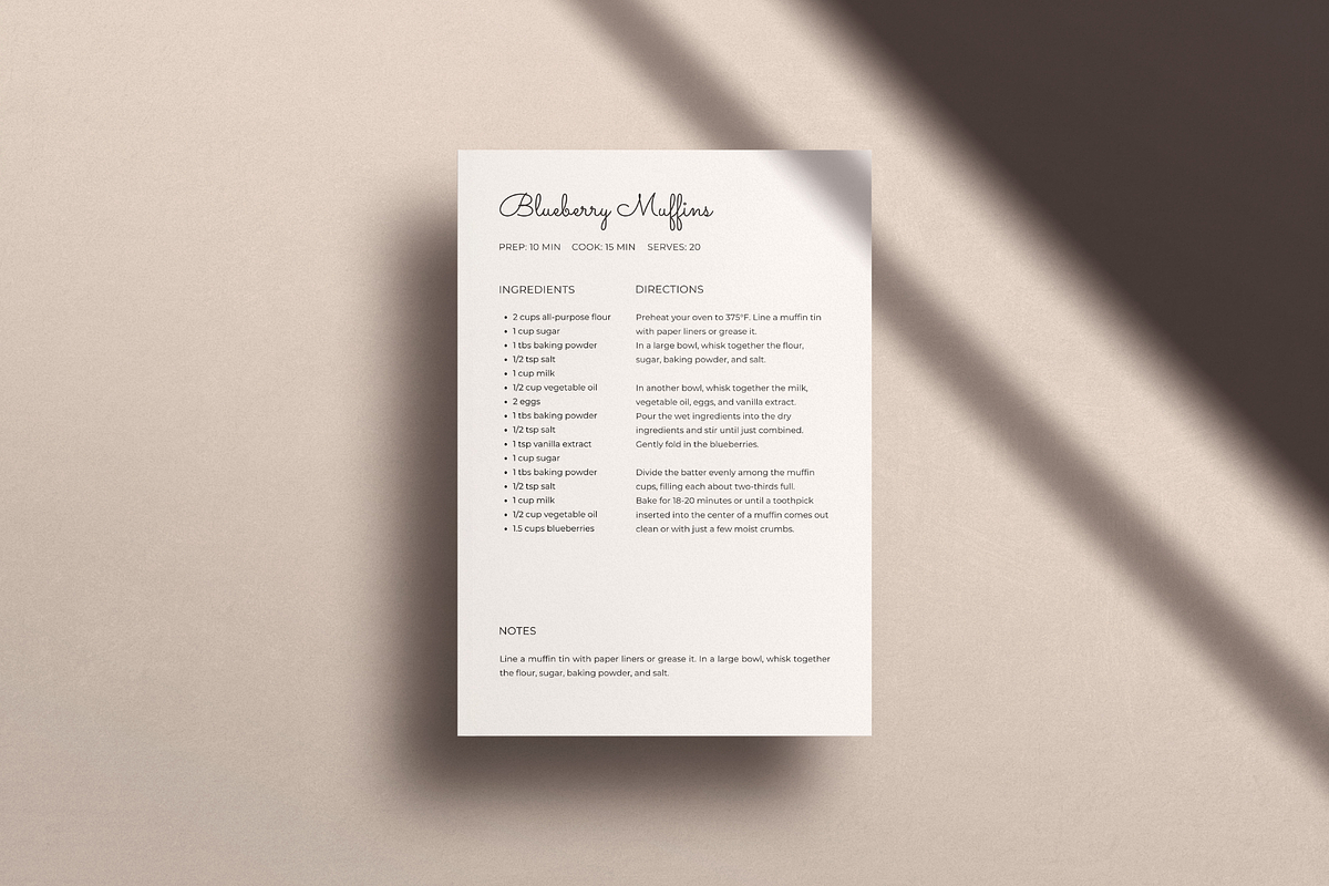 Recipe Template CANVA, a Card Template by OrganizationOasisRo (Photo 2 of 10)