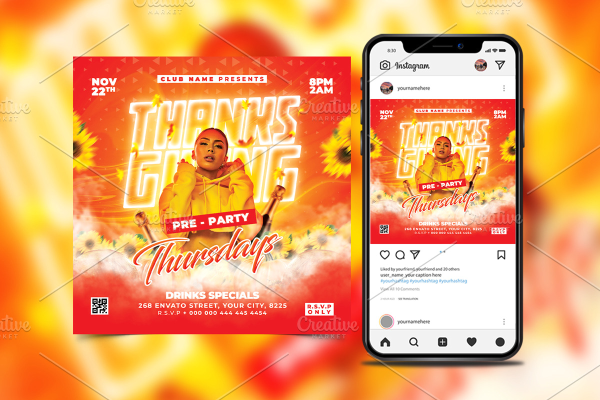 Thanksgiving Flyer, a Flyer Template by StarPixles11 (Photo 2 of 3)