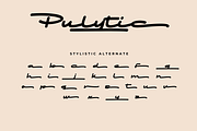 Pulytic - Casual Script Font, a Script Font by Fikryal Studio (Thumbnail 14 of 14)