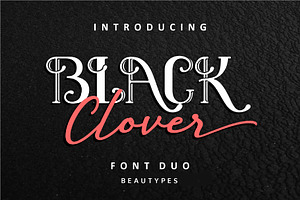 Black Clover Font Duo