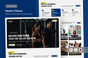 Health & Training Landing Page UI, a Landing Page Template by twinstd (Thumbnail 1 of 5)