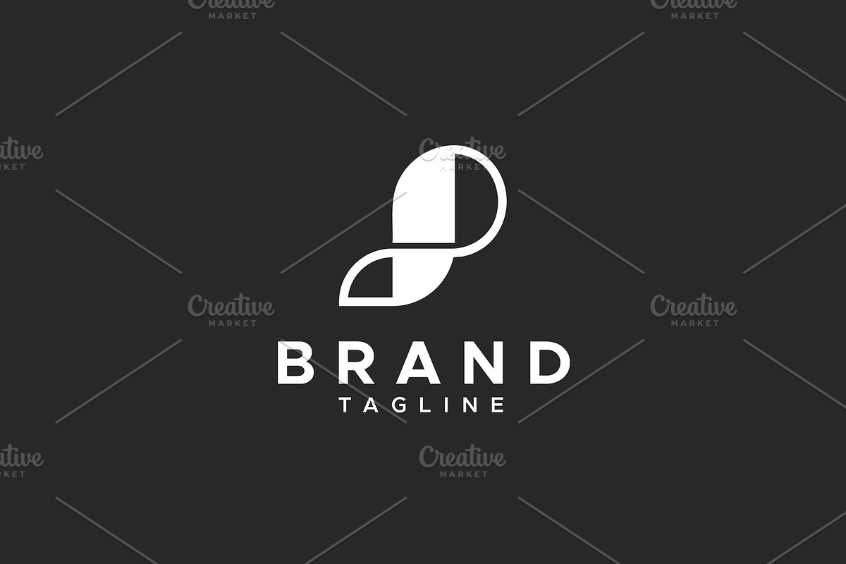 Letter P or PJ minimal logo design, a Branding & Logo Template by Amadul11 (Photo 1 of 5)