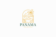 Beach Logo Panorama Illustration, a Branding & Logo Template by Signatoro (Thumbnail 2 of 3)