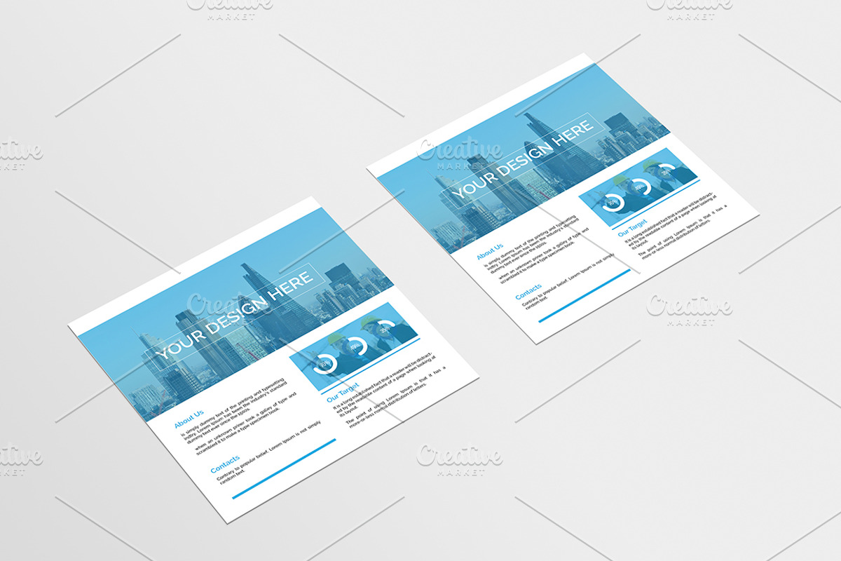 Flyer Square Mock-Up, a Print Template by AlkStudio (Photo 3 of 12)
