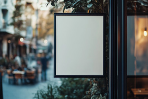 Blank frame or billboard hanging out, a Business Photo by MistyDay