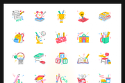 120 School Stickers, an Education Illustration by Vectors Market (Thumbnail 5 of 5)