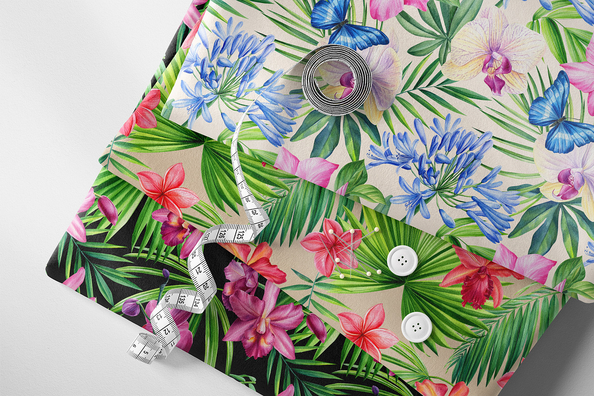 Orchid flowers watercolor, a Decorative Illustration by Hanna Hryharenka (Photo 9 of 9)