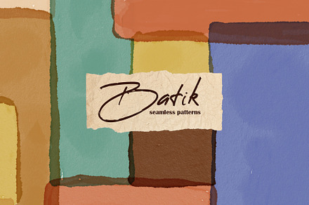 Batik seamless pattern collection