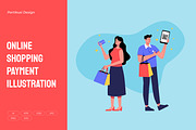 Online Shopping Payment Illustration, a Person Illustration by Partikusi Design (Thumbnail 1 of 3)