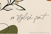 printed moments//modern casual font, a Script Font by PeachCreme (Thumbnail 2 of 20)