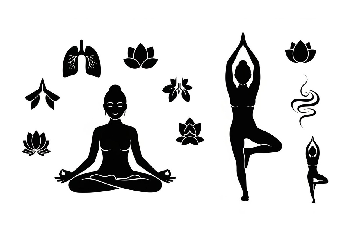 Yoga Meditation Silhouette Vector Bu, an Illustration by Artivon (Photo 23 of 40)