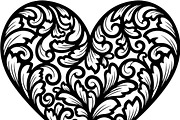 Decorative Heart Silhouette Bundle, an Illustration by Designs_River (Thumbnail 6 of 45)
