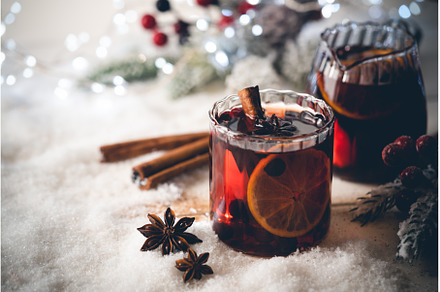 glass of Mulled wine, a Holiday Photo by piter.goskov