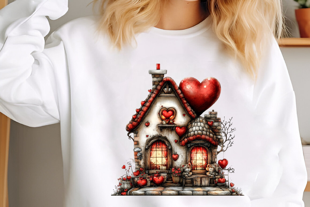 Romantic Halloween house Clipart, an Illustration by designcity5 (Photo 3 of 5)