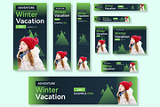 Winter Vacation Web Banner Ads Set, an UI Kit Template by CreativeShaper (Thumbnail 1 of 4)