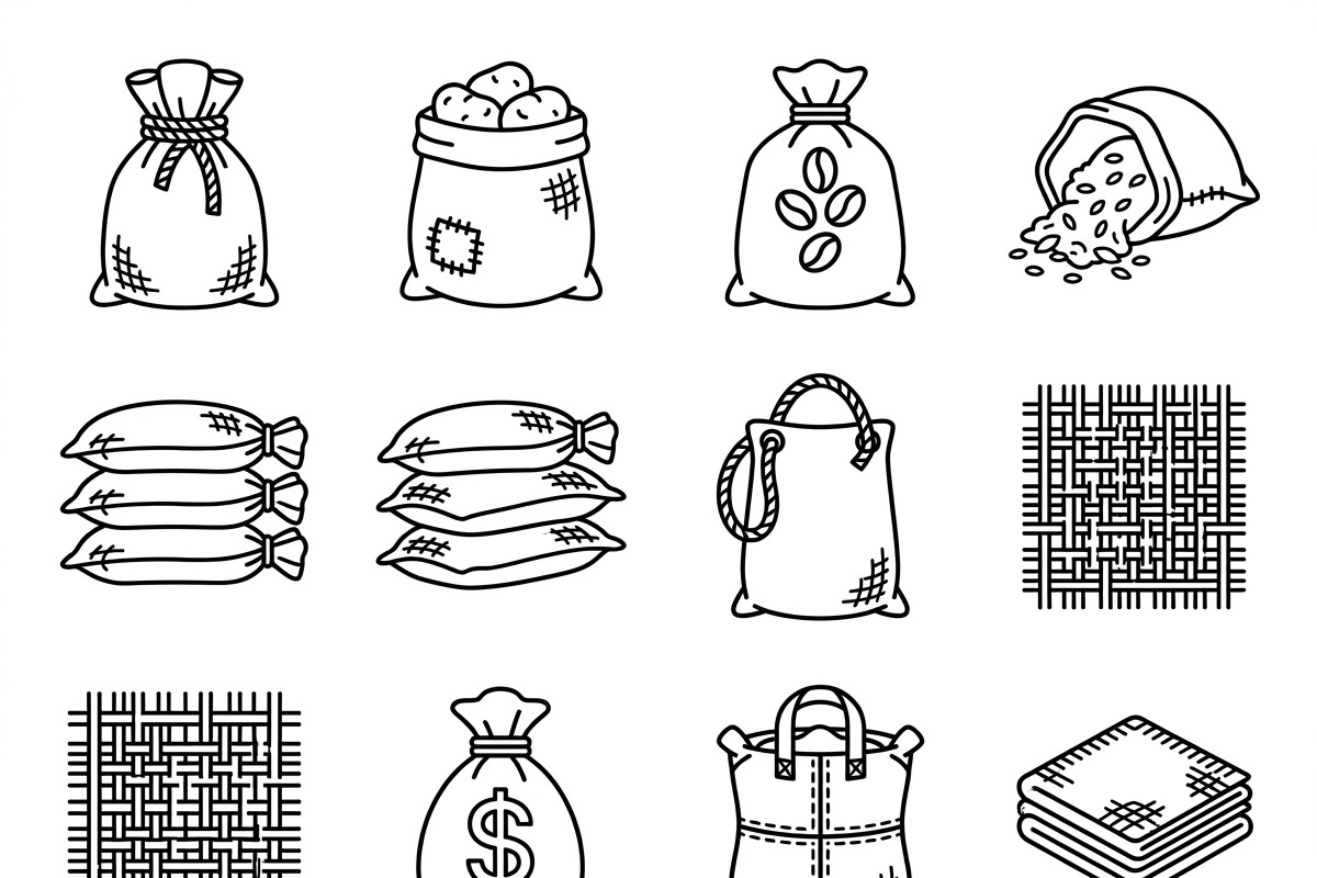 Bundles Set Coffee Roastery Icons, an Outline Icon by adenpinkstore (Photo 9 of 12)