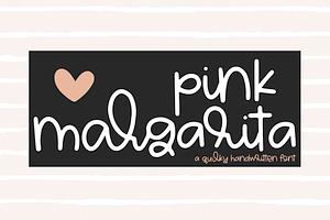 Pink Margarita - Handwritten Font