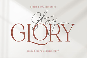Stay Glory Font Duo, a Script Font by Letter Fresh