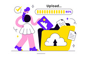 10 Upload Document Illustration, an Object Illustration by denayunebgt (Thumbnail 4 of 4)