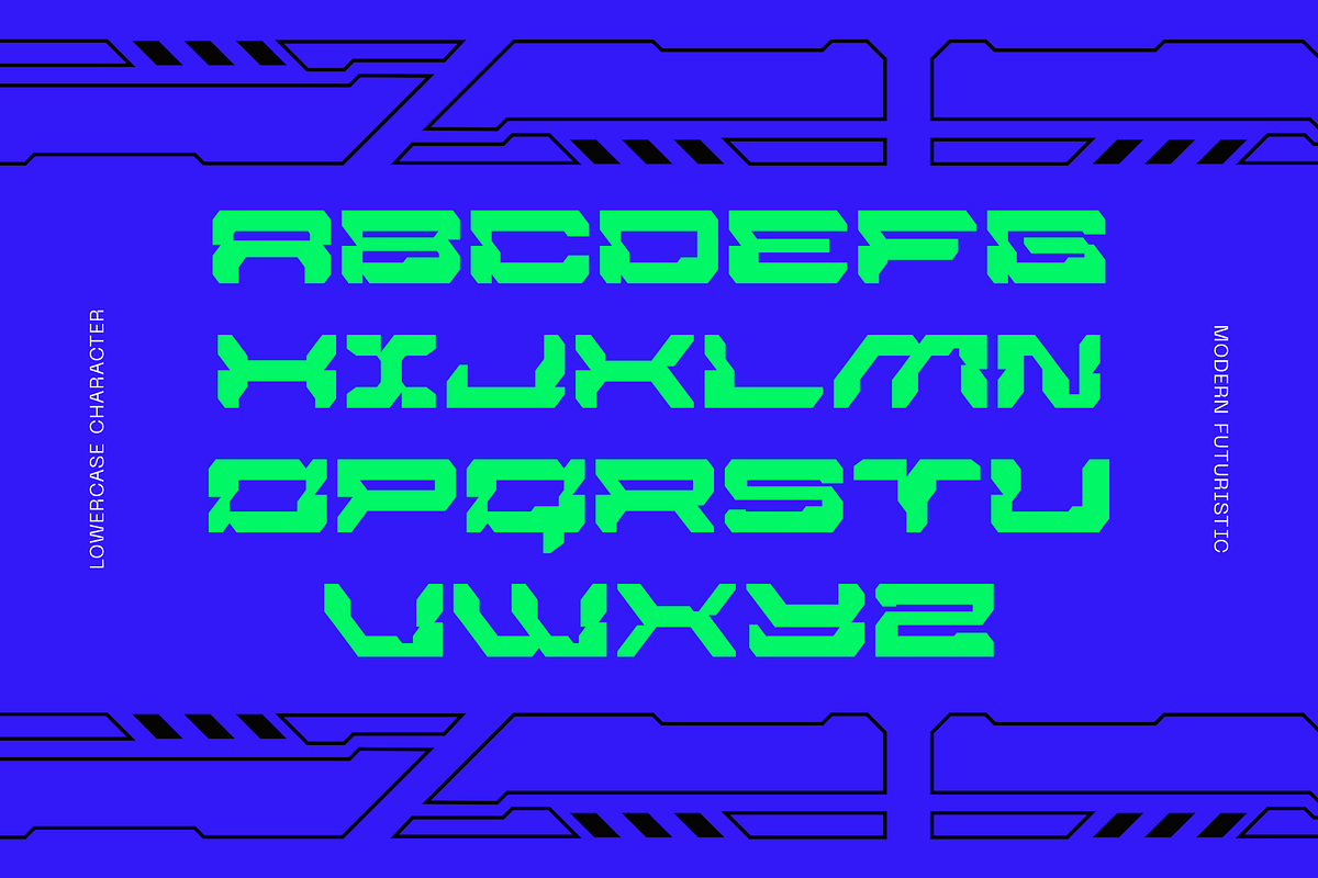 Ireon Cyberpunk - Modern Logo Font, a Sans Serif Font by Nirmana Visual (Photo 3 of 9)