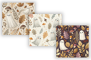 Whimsical Ghost Botanical Pattern, a Pattern Graphic by FloridPrintables (Thumbnail 3 of 9)