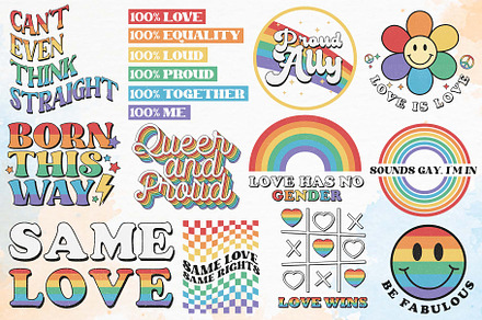 LGBT Pride Month Sublimation Bundle, a Graphic by Moon Studio