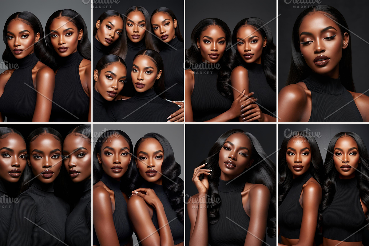 Luxury Raw Hair black models Photos, a Beauty & Fashion Photo by My Template Studio (Photo 3 of 12)