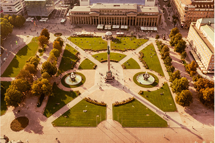 Schlossplatz in Stuttgart, Germany, an Architecture Photo by Nature and travel