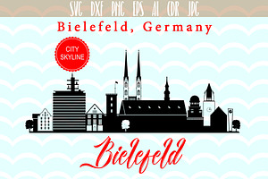 Bielefeld SVG Skyline Germany City