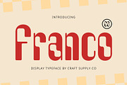 CS Franco – Display Font, a Sans Serif Font by Craft Supply Co. (Thumbnail 1 of 8)
