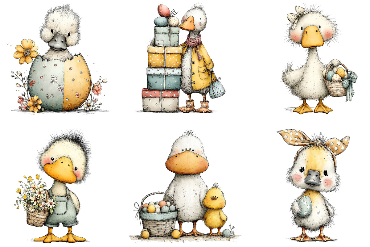 Whimsical Easter Goose Clipart, an Illustration by Sublimation Artist (Photo 4 of 7)