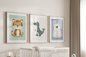 Cute Posters For Kids. Nursery Room.