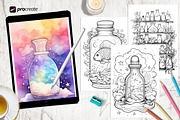 Coloring Pages For Adults and Kids, a Decorative Illustration by AlineArtStore (Thumbnail 2 of 9)