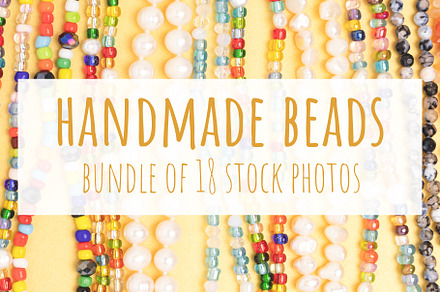 Handmade beads - photo bundle