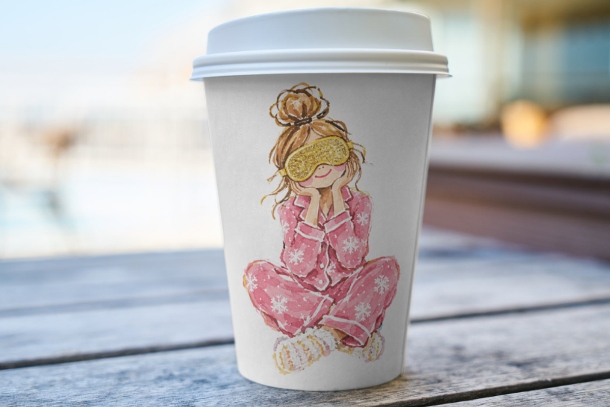 Winter Pajama Party Clipart, a Seasonal Illustration by Markicha Art (Photo 5 of 6)