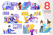 Video Blogging Vector Scenes, a Landing Page Template by PavelVinnik (Thumbnail 1 of 2)