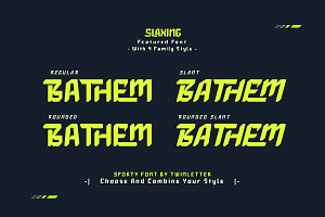 Slaxing - Sporty Display Font