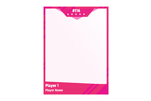 Game sports card template, a Texture Illustration by Things for designers